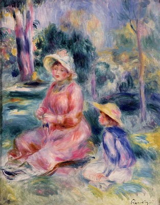 madame renoir and her son pierre