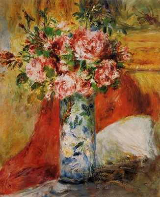 roses in a vase