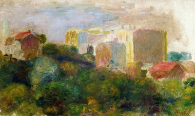 View from Renoirs Garden in Montmartre