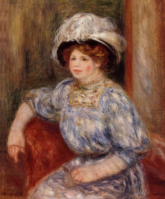 woman in blue 1906