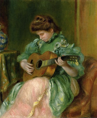 woman with a guitar 1896