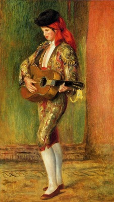 Young Guitarist Standing 1897 Private collection