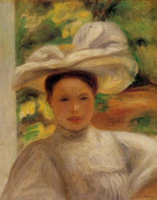 young woman in a hat