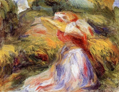 young woman in a hat