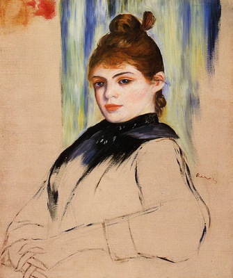 young woman with a bun in her hair
