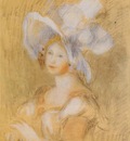 amelie dieterie in a white hat