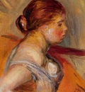 head of a young girl