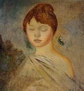 head of a young woman