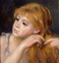 head of a young woman