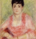 portrait of a woman in a red dress