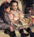 portraits of two children
