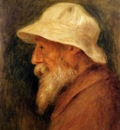 self portrait with a white hat