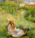 young girl in the garden at mezy