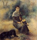 Young Girl with a Dog 1888  Private collection