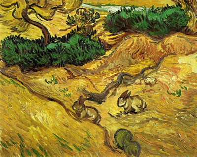 Field with Two Rabbits1889