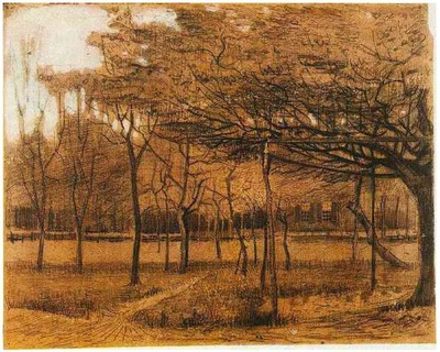 landscape with trees