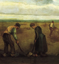 farmers planting potatoes