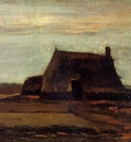 farmhouse with peat stacks