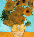 still life  vase with twelve sunflowers