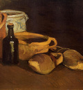 still life with clogs and pots