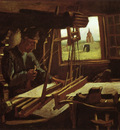weaver near an open window