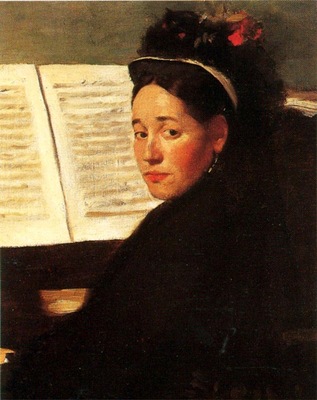 1872 Edgar Degas Mademoiselle Didau au Piano