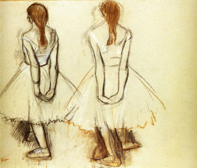 Etude pour la Petite danseuse de quatorze ans Craie et pastel 46x57 cm Londres Collection particuliere