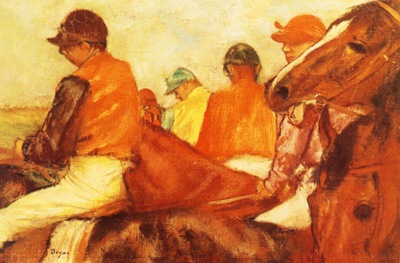 Jockeys Huile sur Toile 263x398 cm Yale University art Gallery
