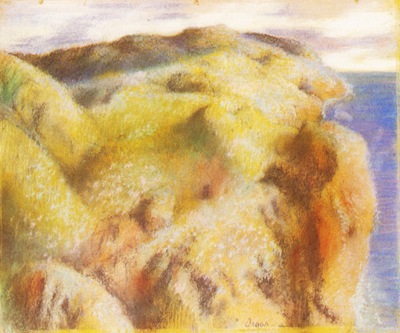 Paysage Pastel 42x55 cm Geneve Galerie Jan Krugier