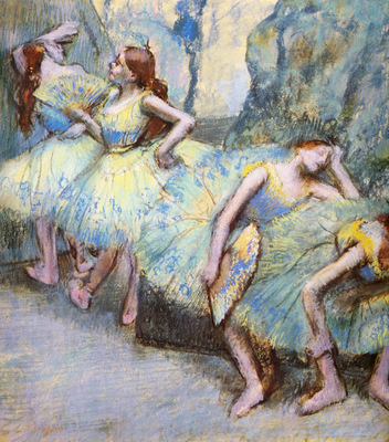 Danseuses dans les coulisses Pastel sur papier 711x66 cm SaintLouis Art Museum