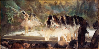 Ballet at the Paris Opers 1877 The Art Institute of Chicago United States Drawing pastel