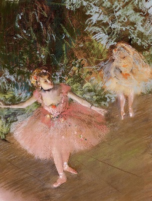 Dancer on Stage circa 1878 1880 Private collection pastel
