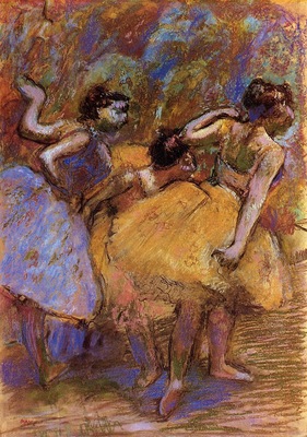Dancers circa 1900 Memorial Art Gallery of the University of Rochester USA pastel