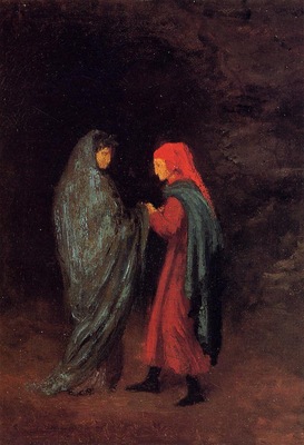 Dante and Virgil at the Entrance to Hell 1857 1858 PC