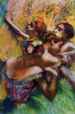 Four Dancers circa 1902 PC