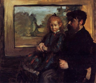 Henri Rouart and His Daughter Helene 1871 1872 PC
