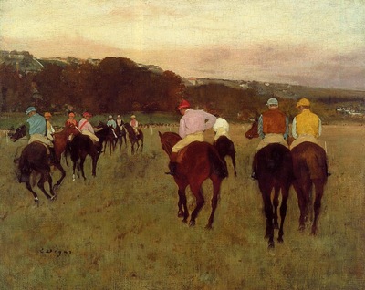 Racehorses at Longchamp 1871 Museum of Fine Arts USA