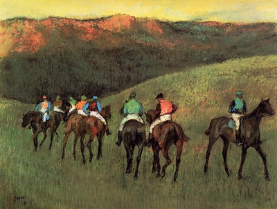 Racehorses in a Landscape 1894 Thyssen Bornemisza Museum Spain