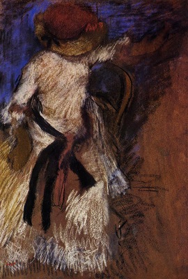 Seated Woman in a White Dress circa 1888 1892 Private collection