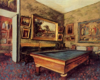 The Billiard Room at Menil Hubert 1892 Staatsgalerie Stuttgart Germany