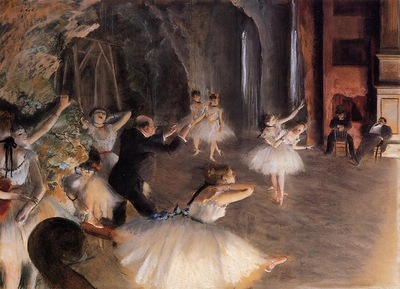 The Rehearsal of the Ballet on Stage  circa 1874  Metropolitan Museum of Art USA
