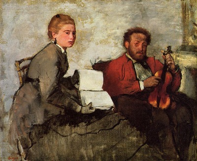 Violinist and Young Woman circa 1872 Detroit Institute of the Arts USA