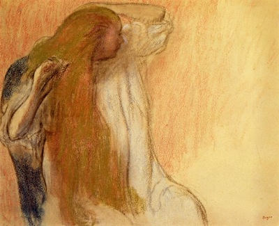 Woman Combing Her Hair 1894 PC