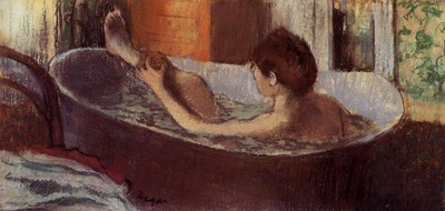 Woman in a Bath Sponging Her Leg circa 1883 1884 Musee d Orsay France