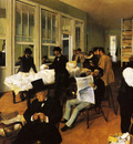 Un bureau de coton a la Nouvelle Orleans Huile sur Toile 7492 cm Pau Musee des Beaux Arts