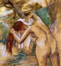 Bather by the Water circa 1903 Private collection pastel