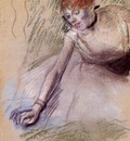 Bowing Dancer circa 1880 1885 Private collection pastel