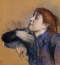 Bust of a Woman circa 1880 1885 Private collection pastel