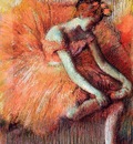 Dancer Adjusting Her Sandel circa 1896 Private collection pastel