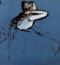 Seated Dancer in Profile 1873 Musee d Orsay France